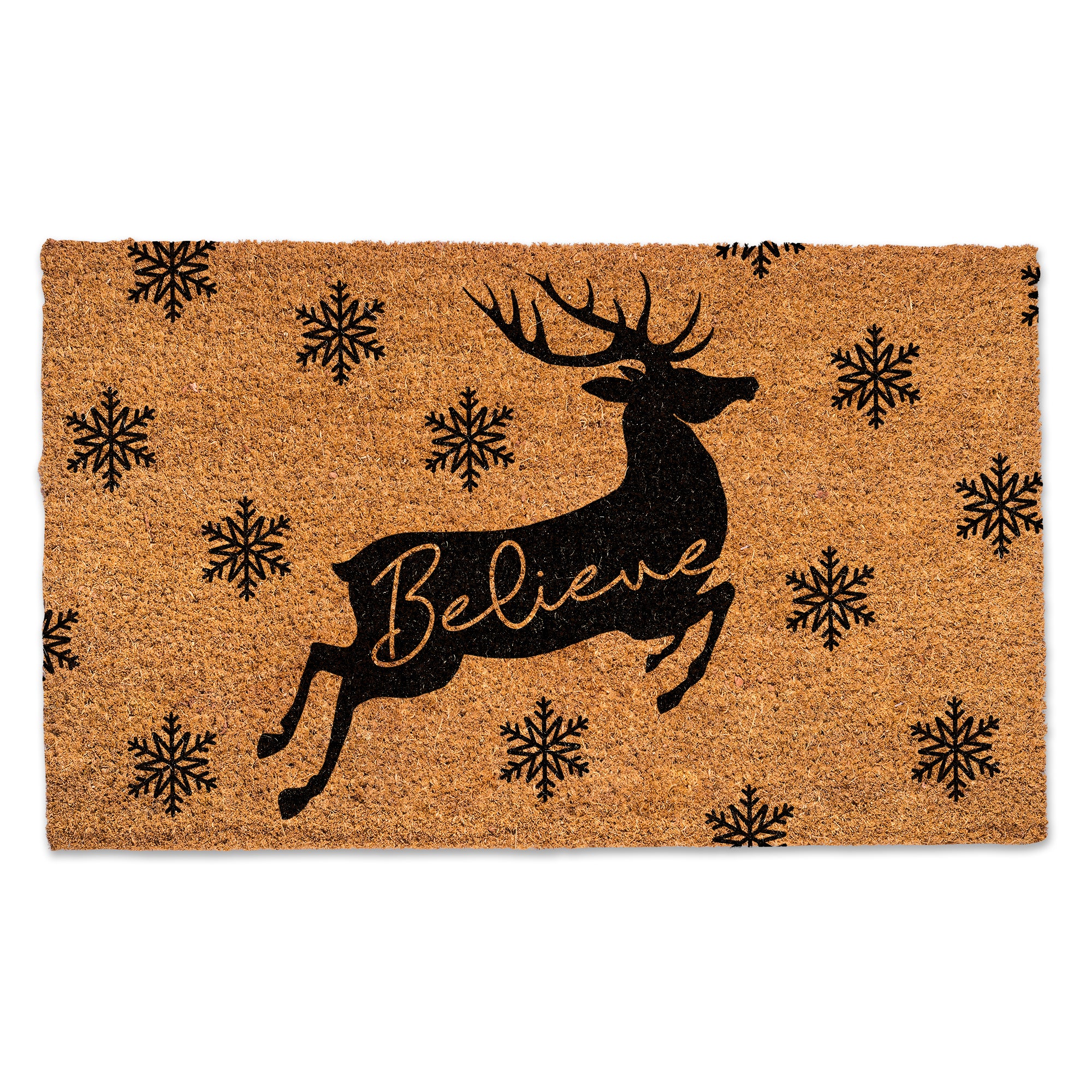 Believe Reindeer Door Mat