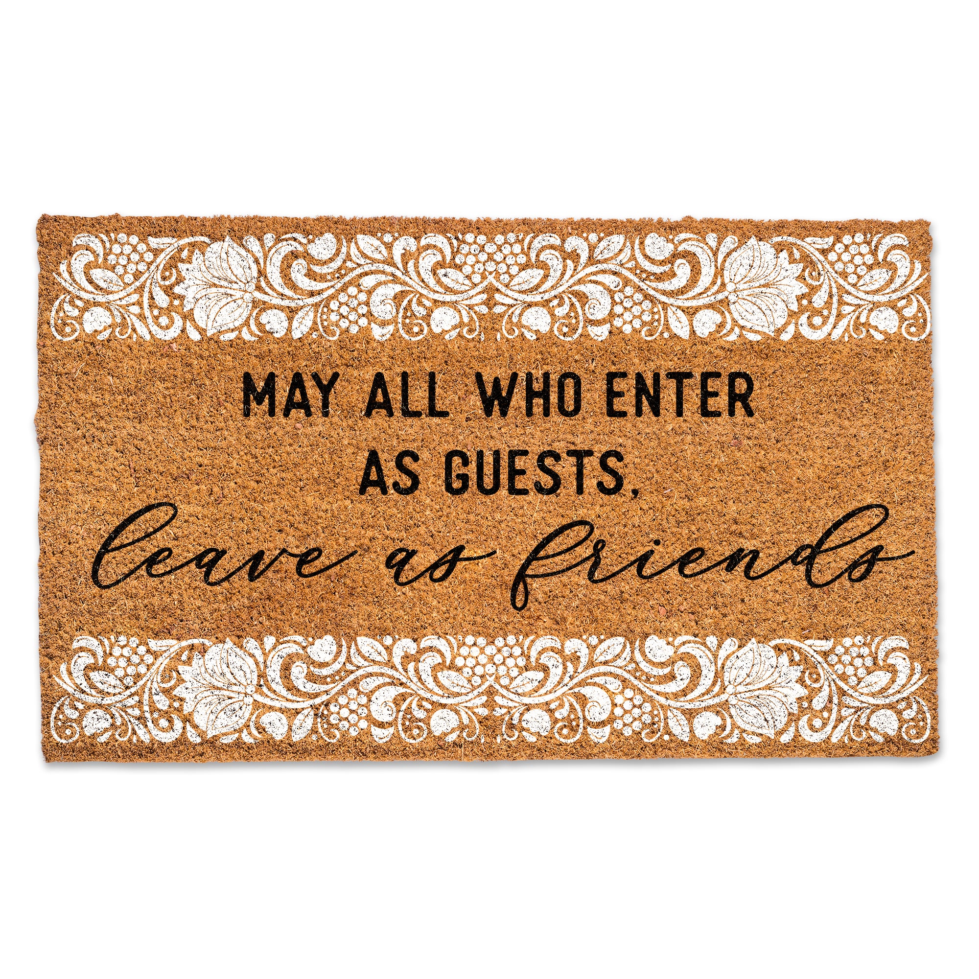 Leave as Friends Door Mat