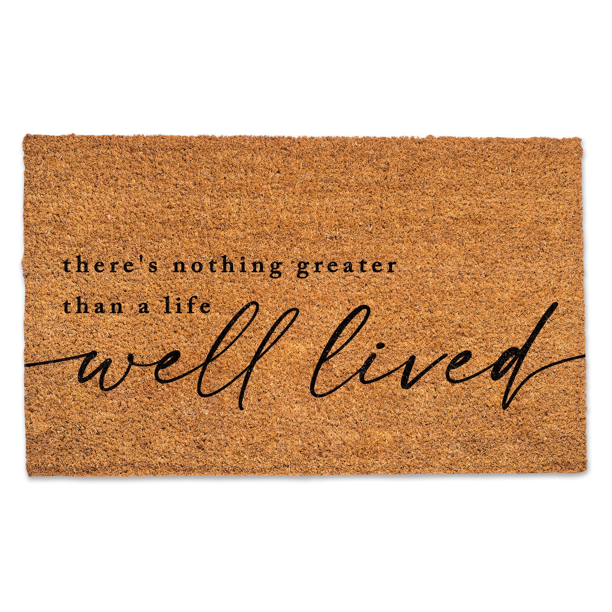 Life Well Lived Door Mat