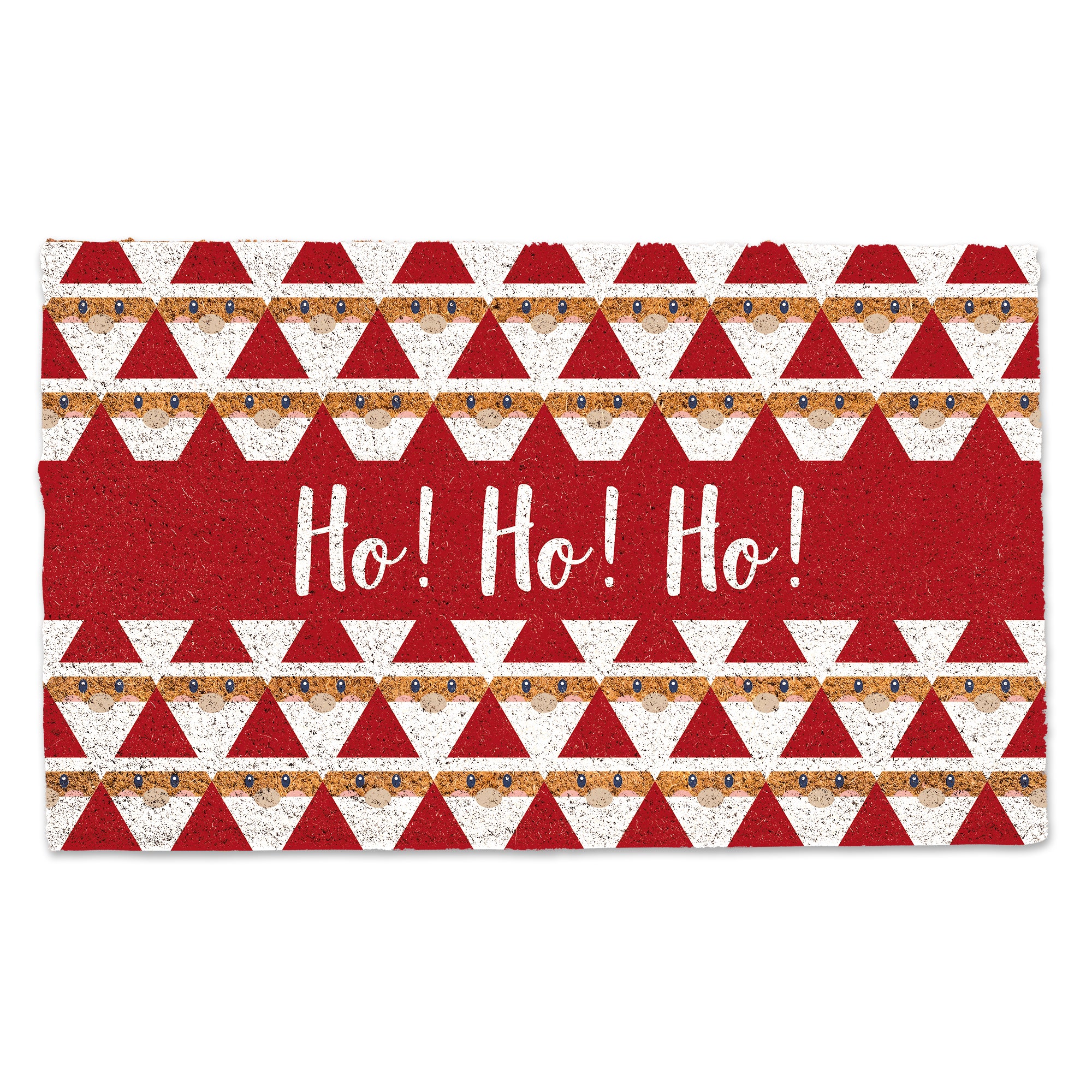 Geo Santa Pattern Door Mat