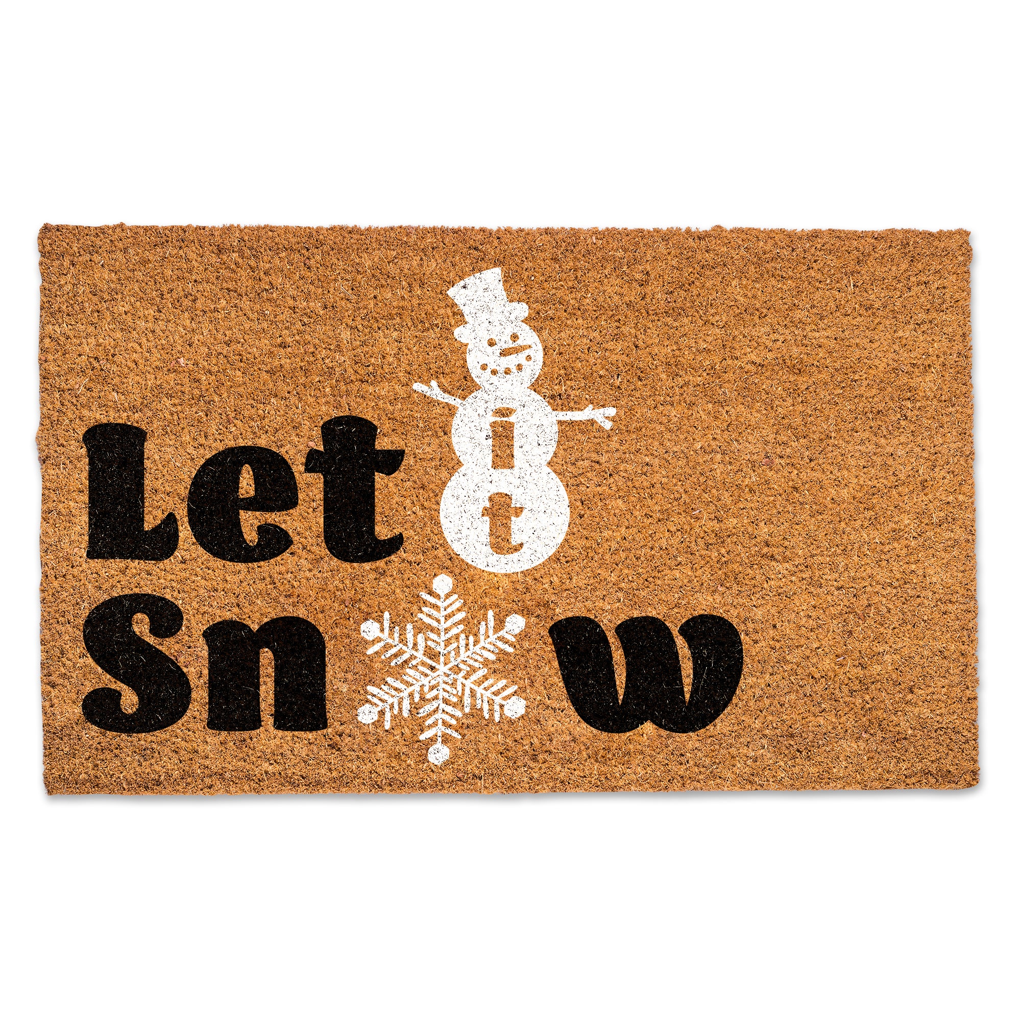 Let it Snow Snowman Door Mat