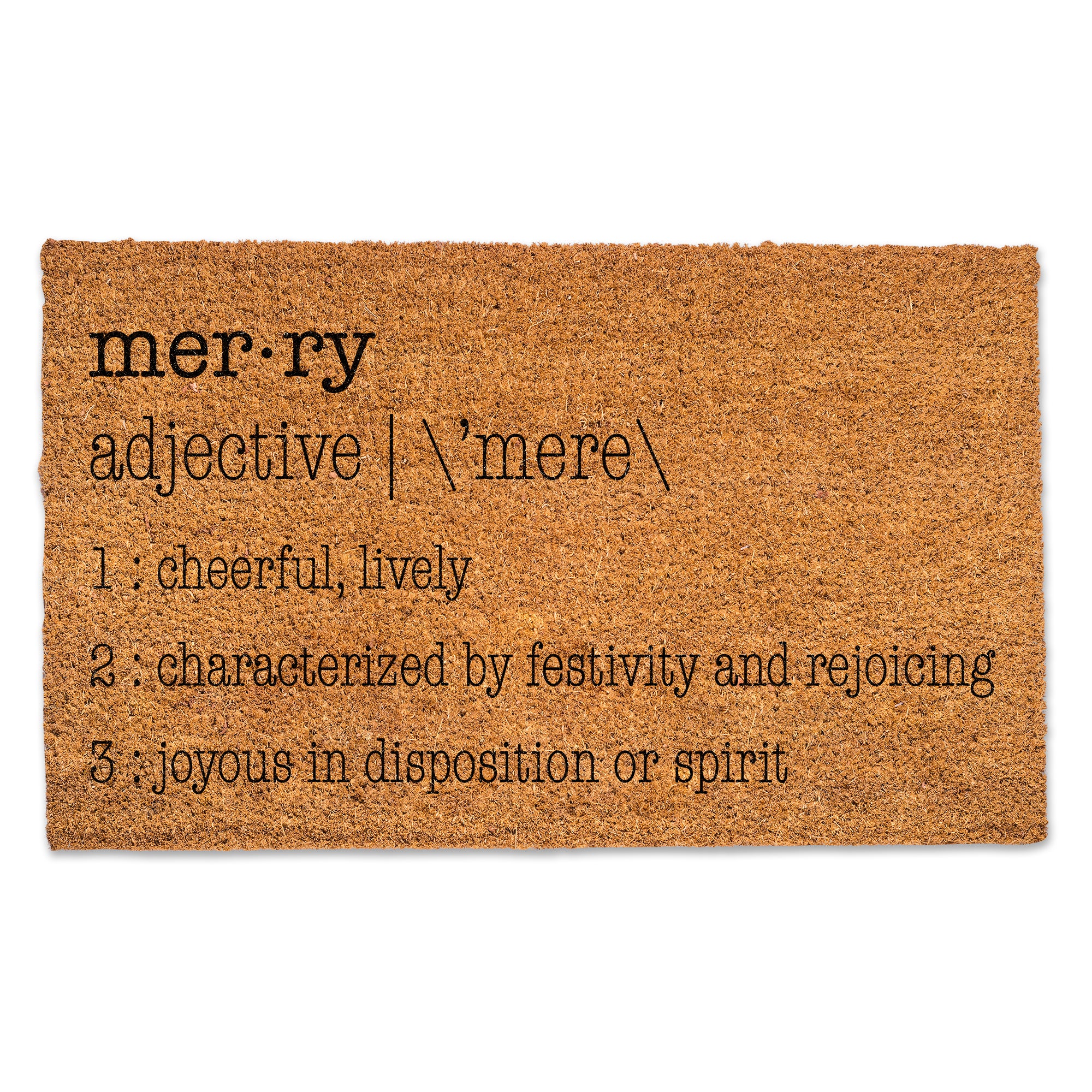 Merry Definition Door Mat