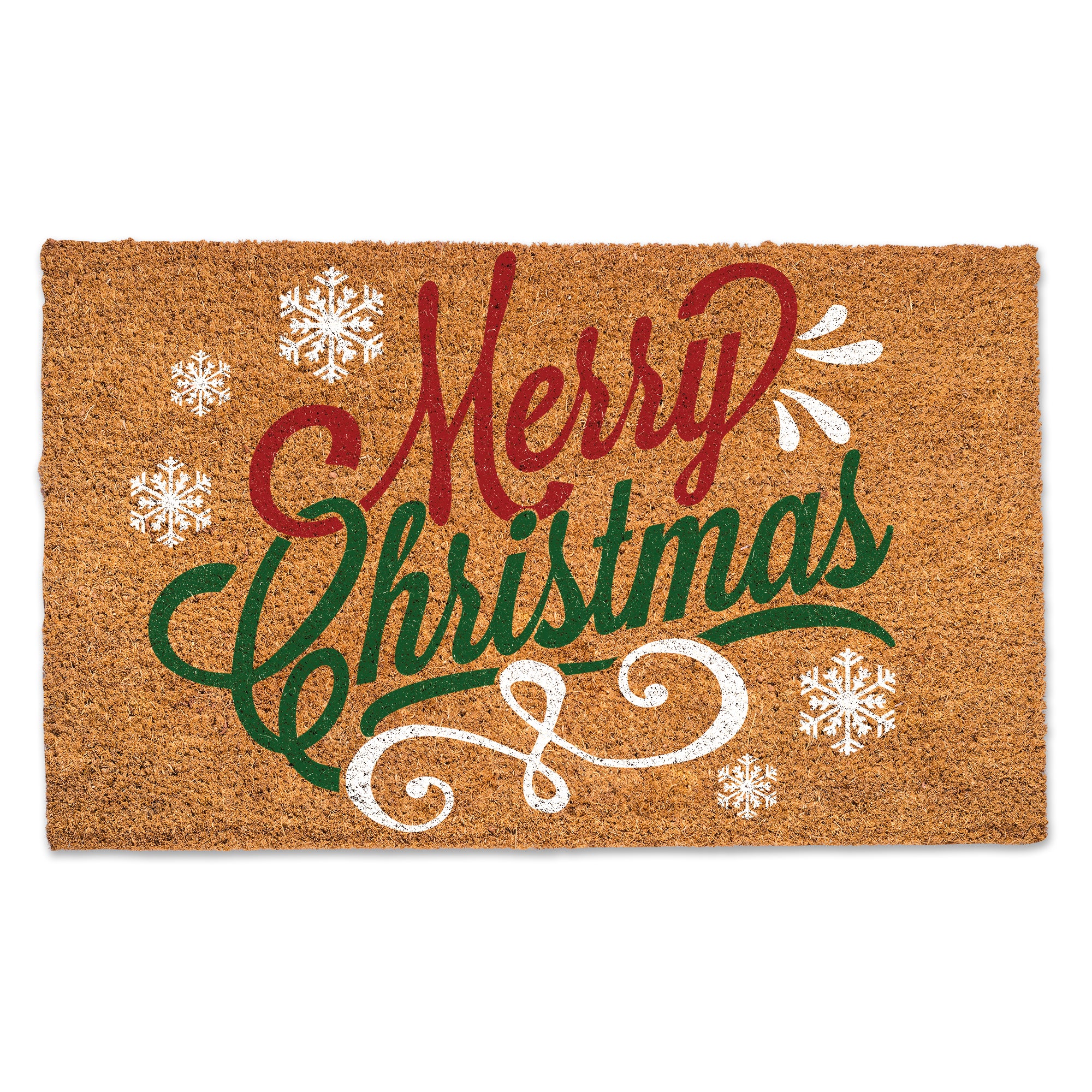 Merry Christmas Script Door Mat